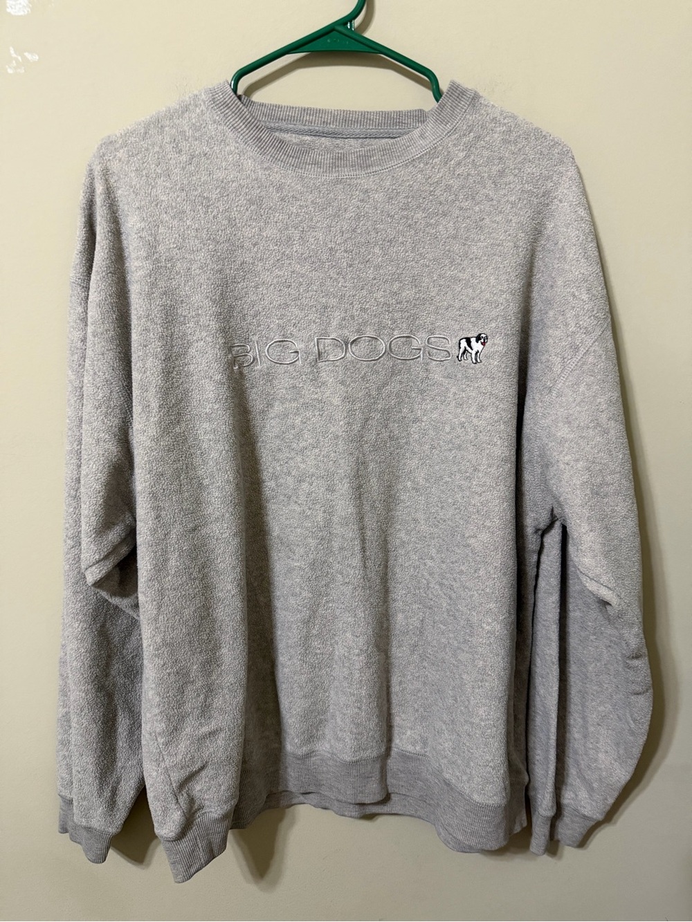 Big Dogs Men's Gray Crewneck Sweatshirt xl vintage 1980s excellent condition